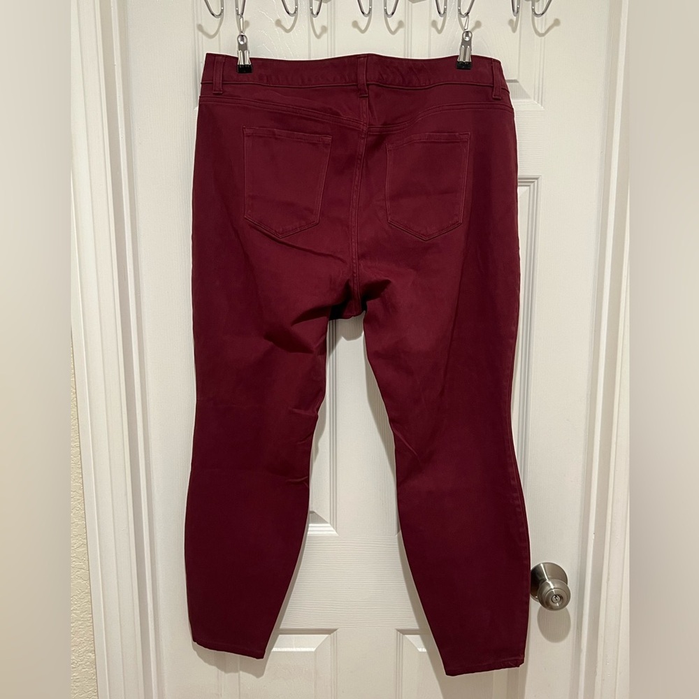 New Old Navy 20 plus Deep Red Pants - Picture 5 of 6